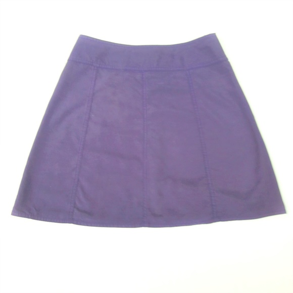 Vintage Esprit Skirt Panel Full Button Front Soft Purple A Line Pocket Flaps 8 - Picture 2 of 4